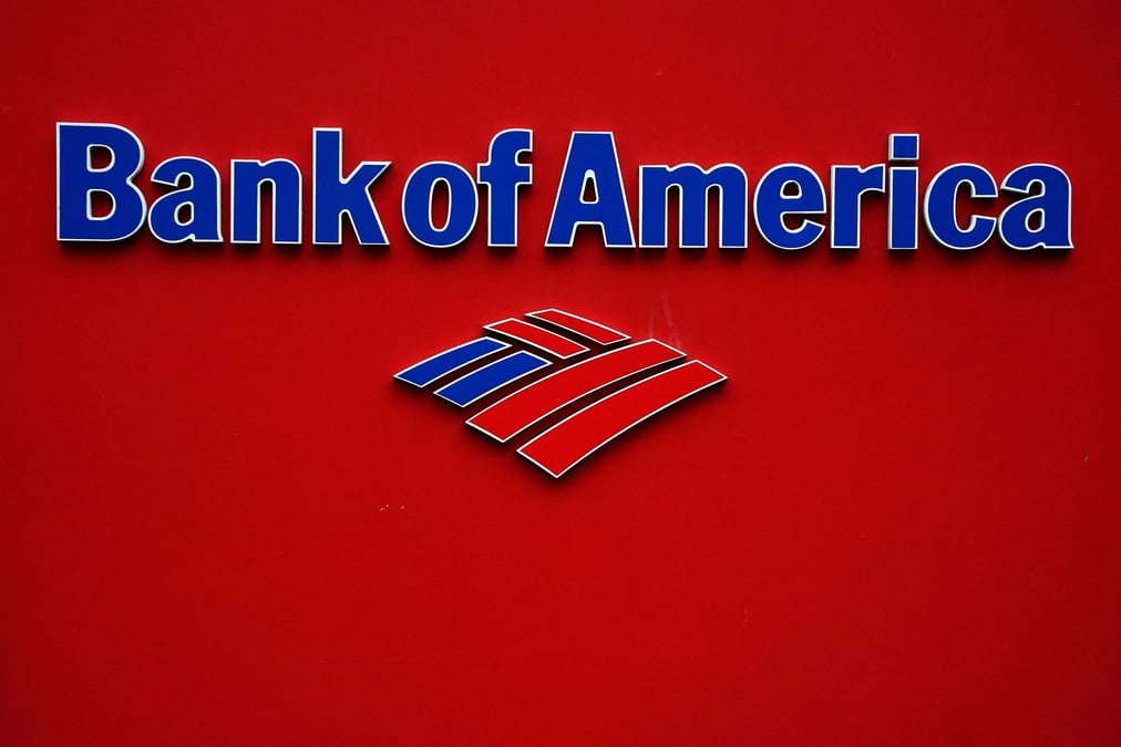 Photo d'archives du logo de bank of america