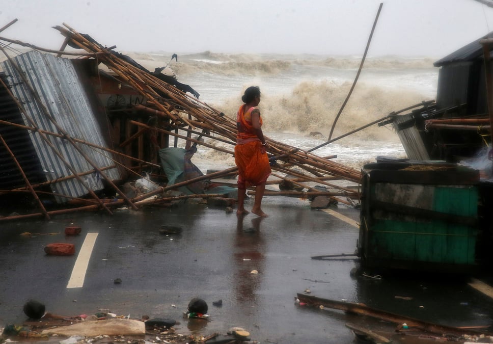 Inde: des milliers d'habitations detruites par un cyclone dans l'est du pays