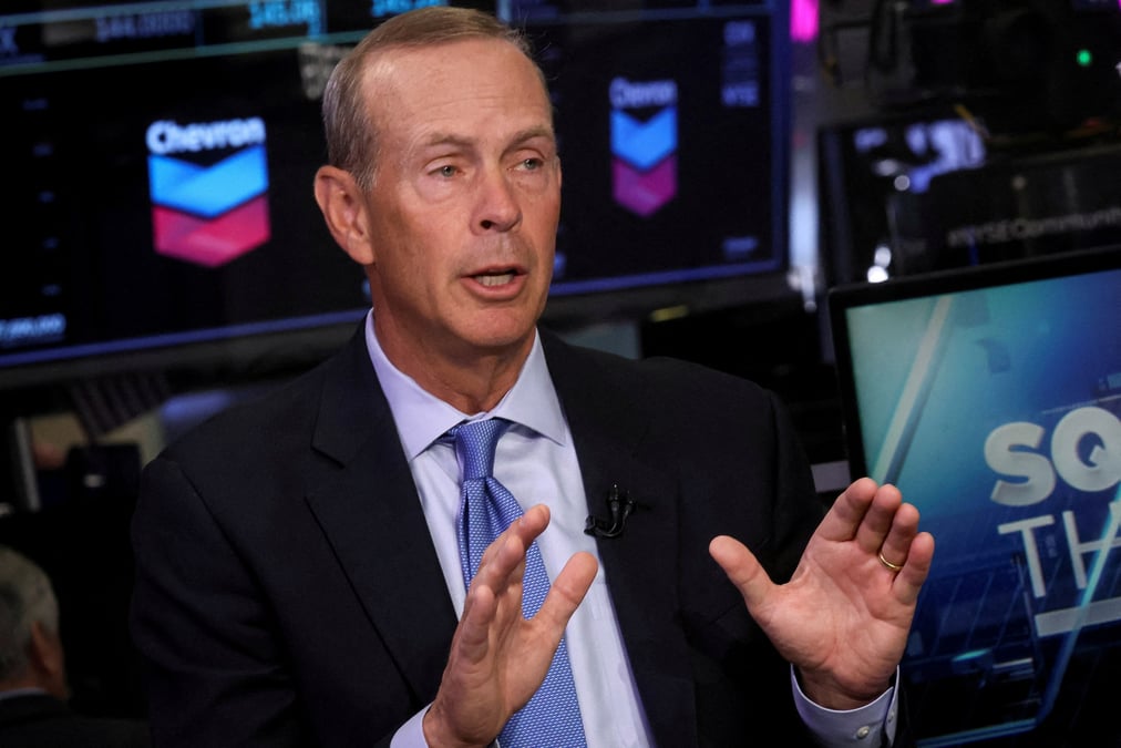 Michael wirth, president-directeur general de chevron corp, s'exprime lors d'une interview au nyse a new york