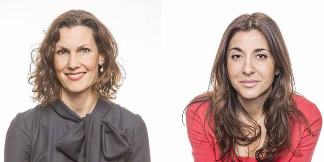 Véronique Dahan (d) et Amélie Tripet (g)