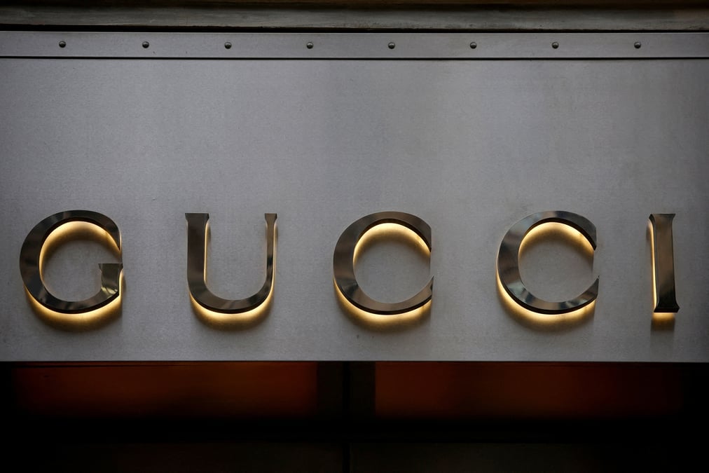 Photo d'archives du logo de gucci