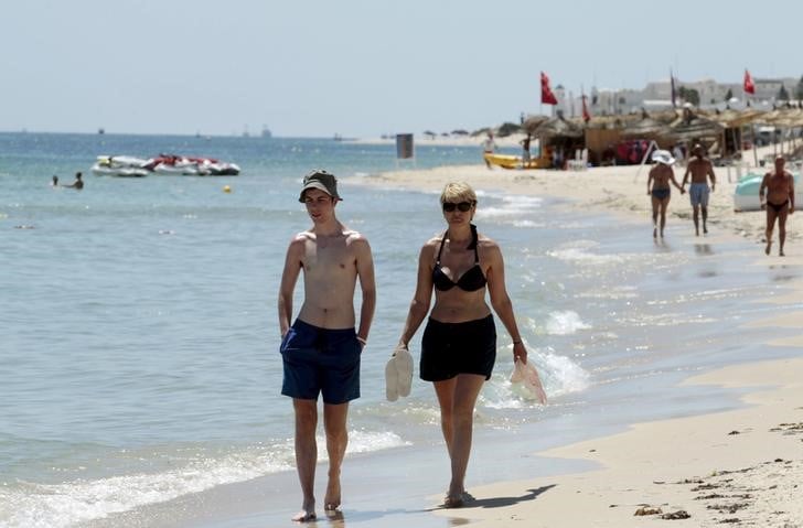 Recul du nombre de touristes en tunisie