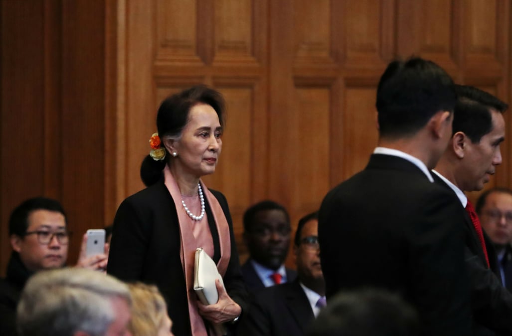 Birmanie: aung san suu kyi a la haye pour defendre la repression anti rohingya