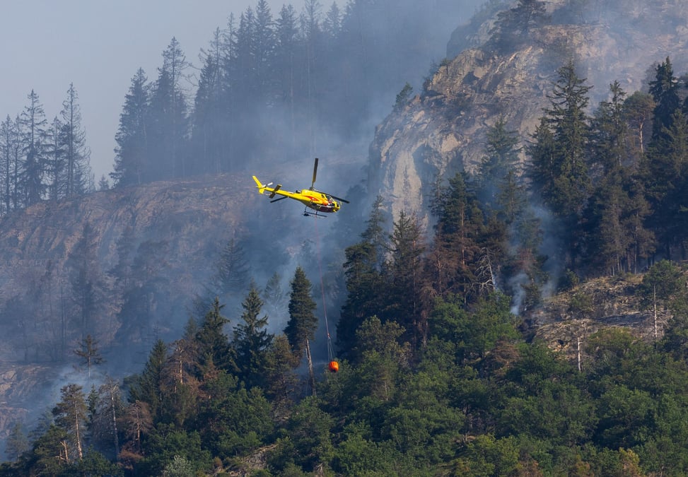 Photo du feu de foret a bitsch