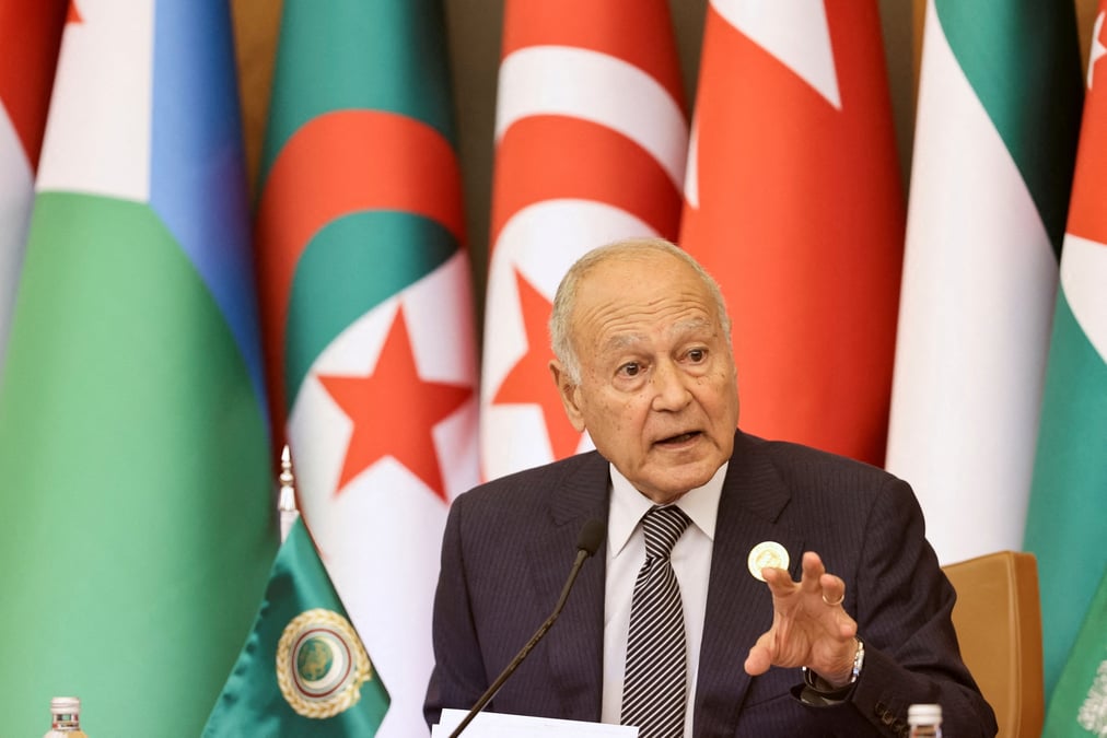 Photo d'archives du secretaire general de la ligue arabe, ahmed aboul gheit