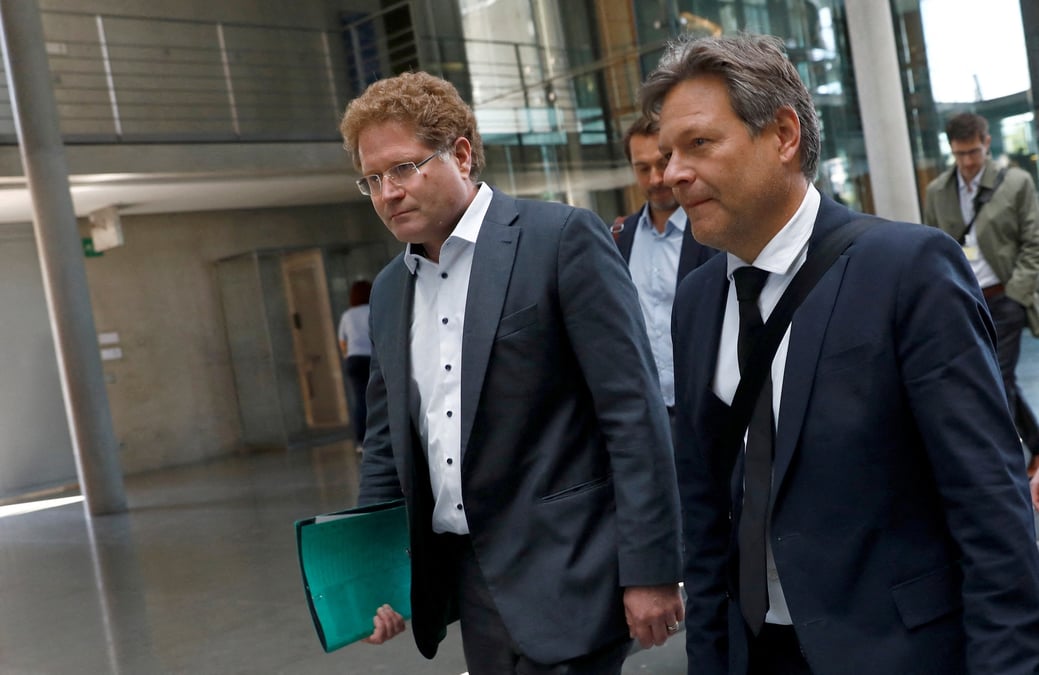 Photo d'archives de robert habeck et patrick graichen