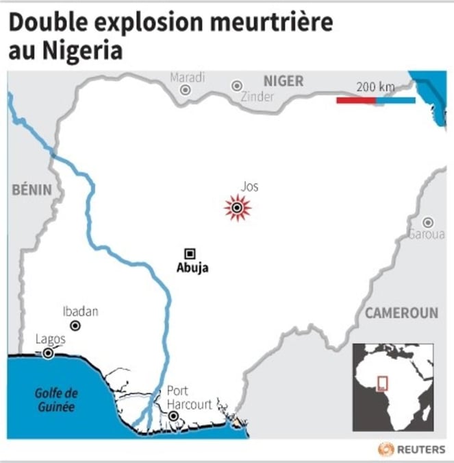 Deux explosions font 118 morts dans le centre du Nigeria