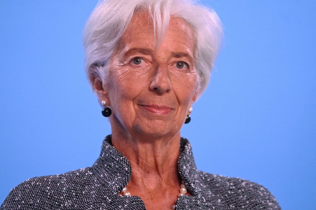 La presidente de la banque centrale europeenne (bce) christine lagarde