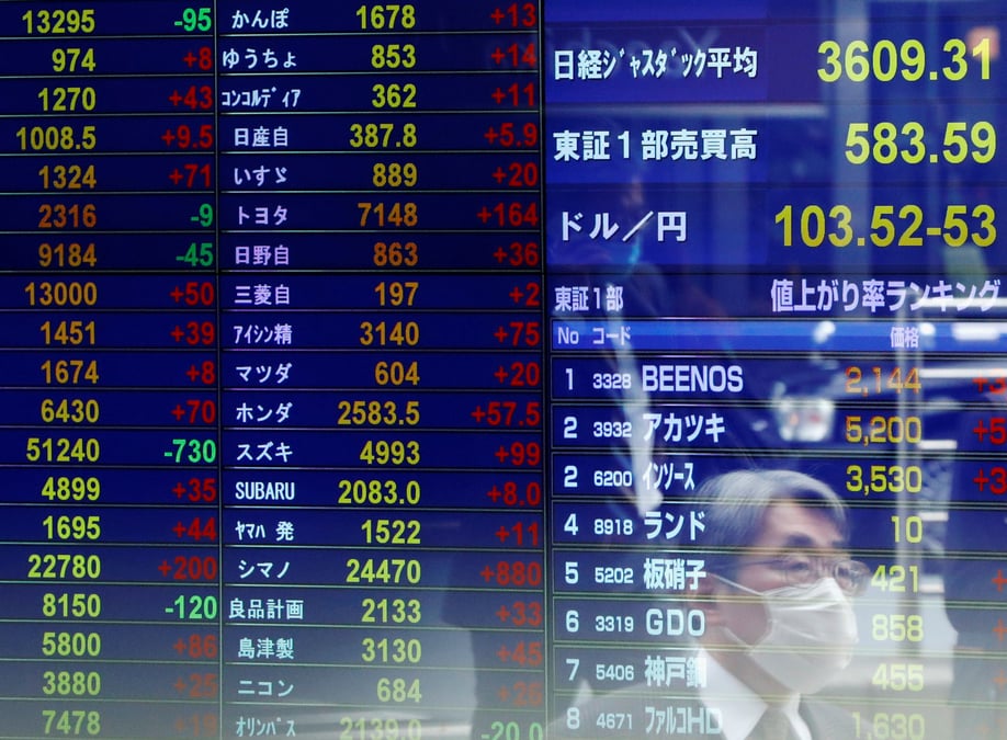 La bourse de tokyo termine en hausse