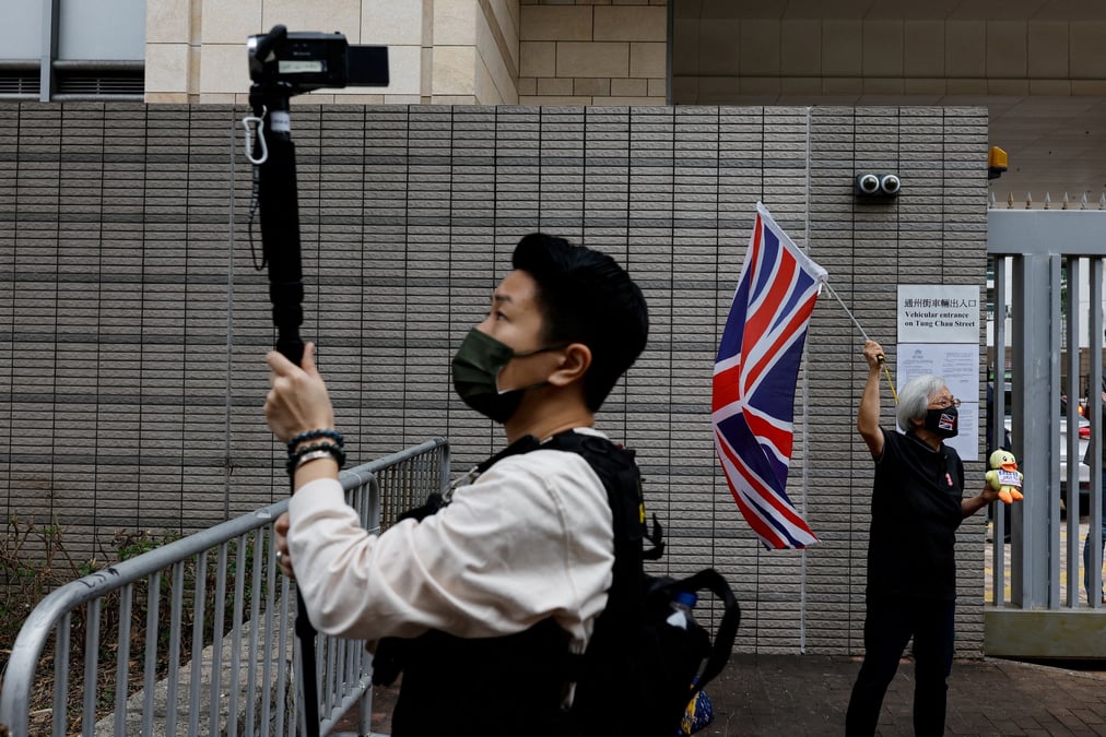 Proces des contrevenants a la loi de securite nationale, a hong kong