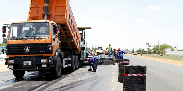 Travaux route Lusaka Zambie infrastructures