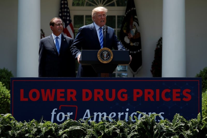 Trump denonce les prix des medicaments aux usa