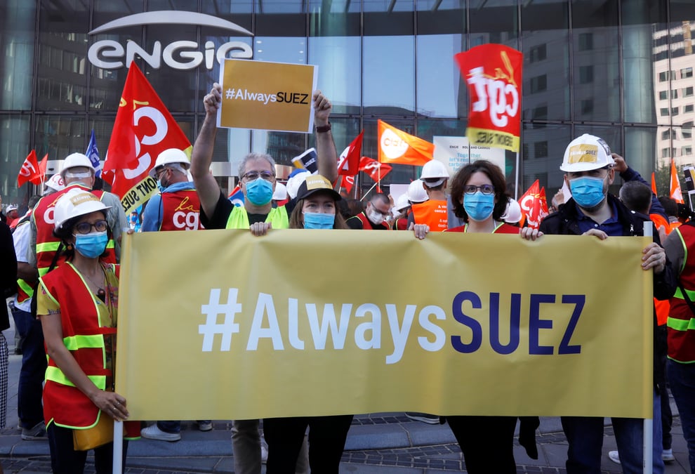 Suez sanctuarise son activite eau france pour entraver veolia