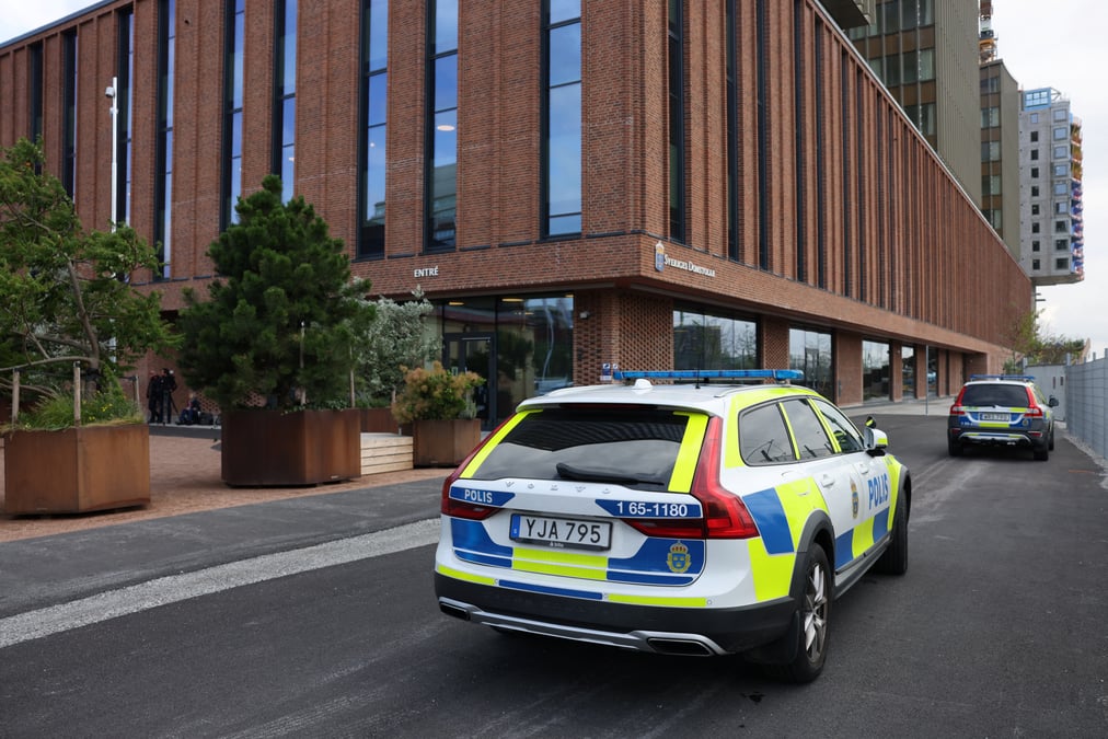 Un vehicule de police a malmo, en suede