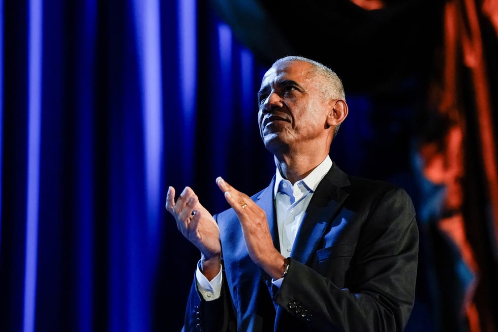 L'ancien president des etats-unis, barack obama