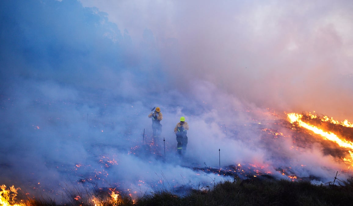 Le nord de l'espagne en proie aux incendies de foret