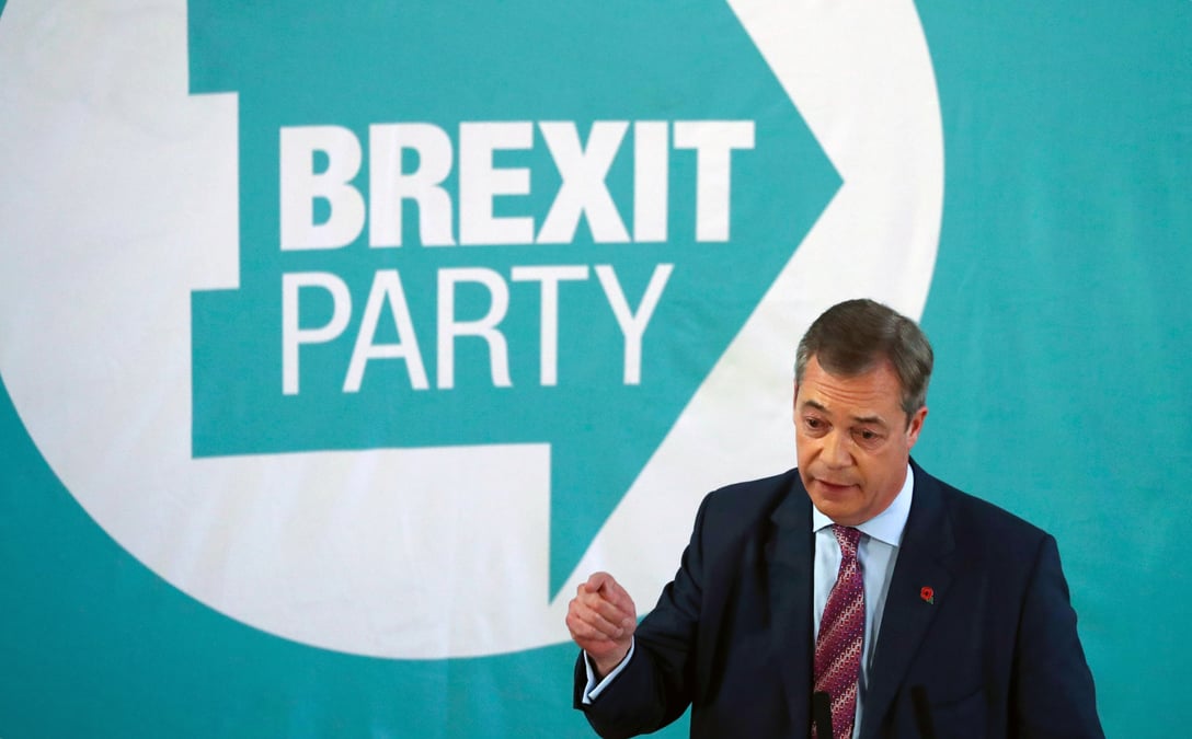 Grande-bretagne: aucun candidat du "brexit party" face aux sortants conservateurs