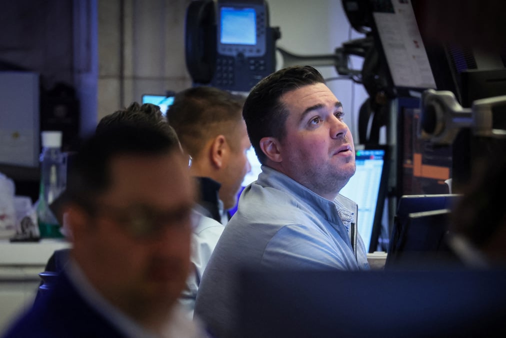 Des traders a la bourse de new york (nyse)