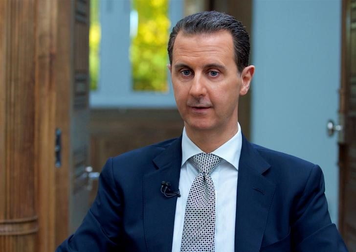 Bachar al assad pres de la frontiere libanaise pour l'aid al adha