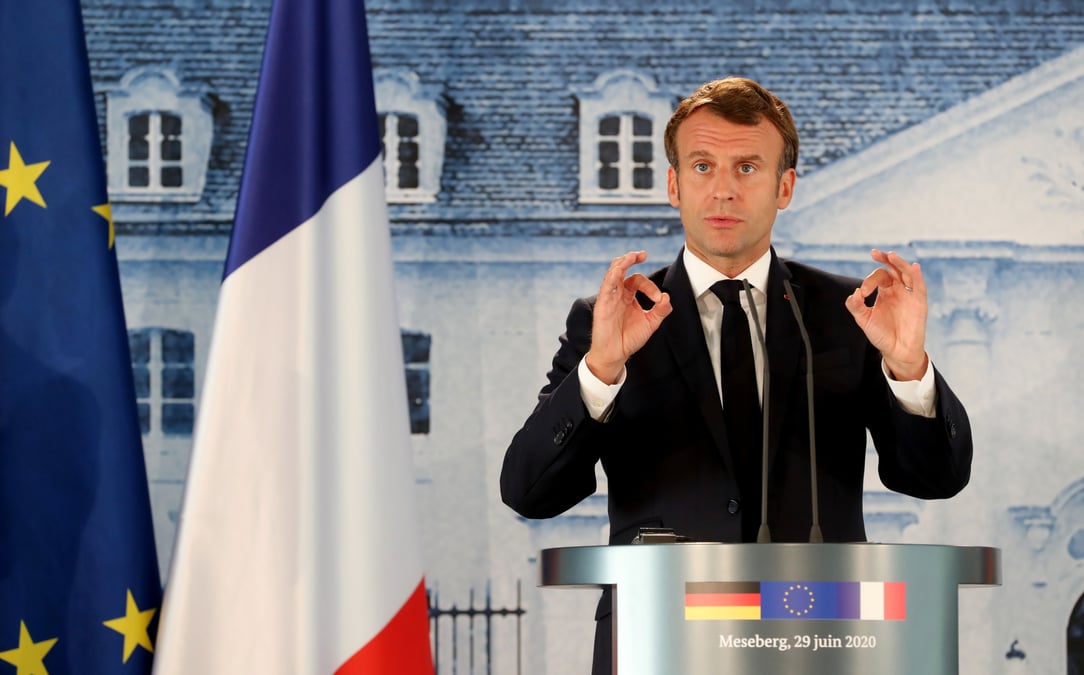 Macron reaffirme son desir d'accord sur le plan de relance de l'ue en juillet