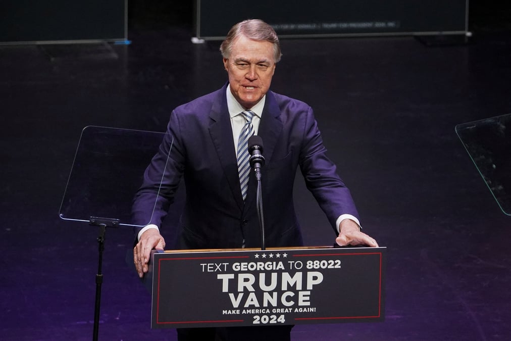 L'ancien senateur americain david perdue