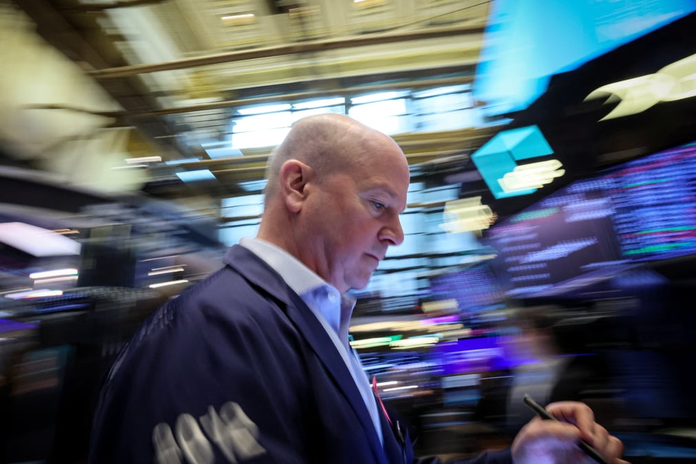 Un trader a wall street