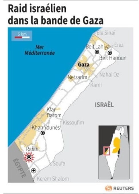 Sept combattants du Hamas tués dans un raid israélien à Rafah