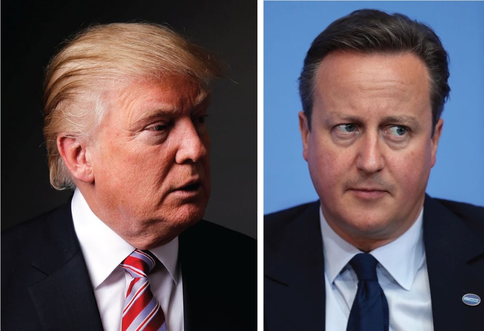 Trump change de ton au sujet de cameron
