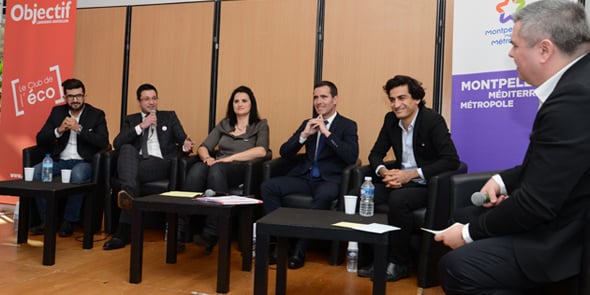 N. El Ouachmi (Burostation), M. Lalande (Idéalys), K. Vidic (codev 3M), C. Perez (SERM SA3M), A. Aamarcha (Gogowego), A. Rey (La Tribune)