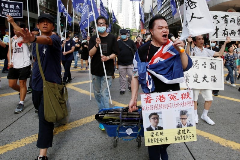 Rassemblement pro-democratiques a hong kong