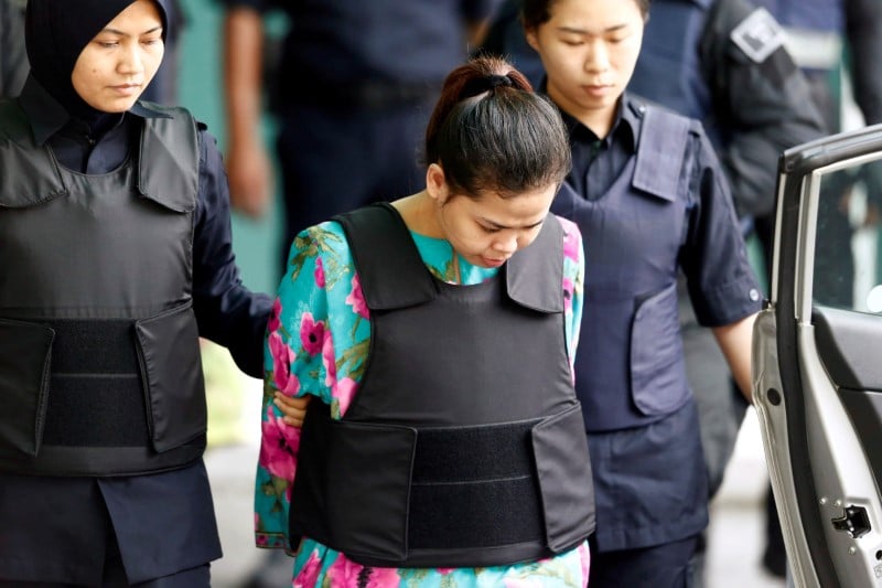 Meurtre de kim jong-nam: la justice abandonne les poursuites contre une des accusees