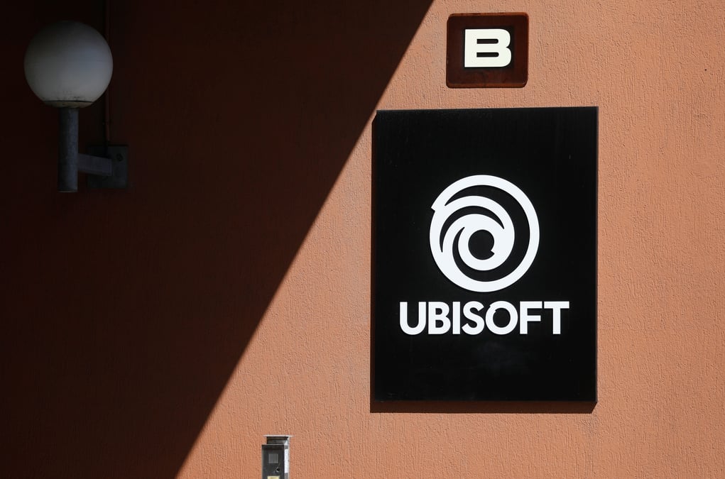 Le logo d'ubisoft est vu a montreuil