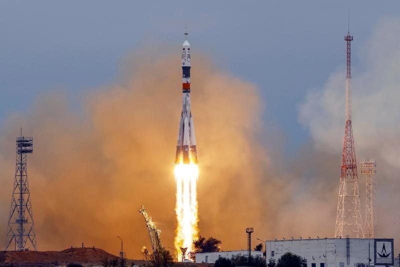 Lancement de baikonour vers la station spatiale internationale