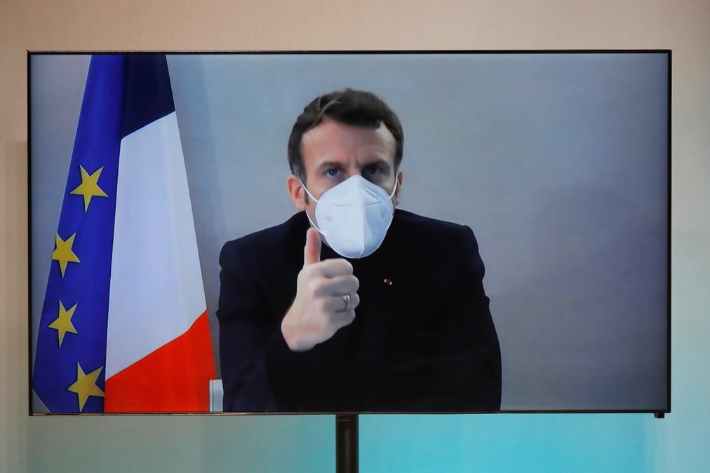 Coronavirus: fin de la periode d'isolement pour emmanuel macron