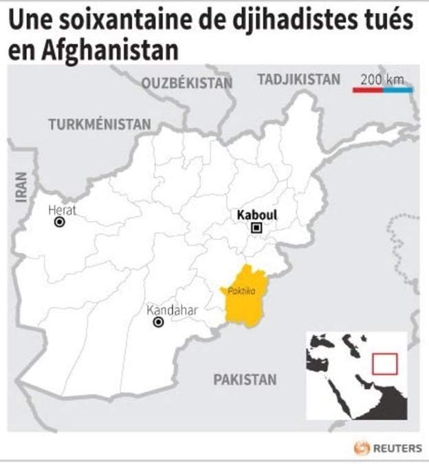 Une soixantaine de djihadistes tués en Afghanistan