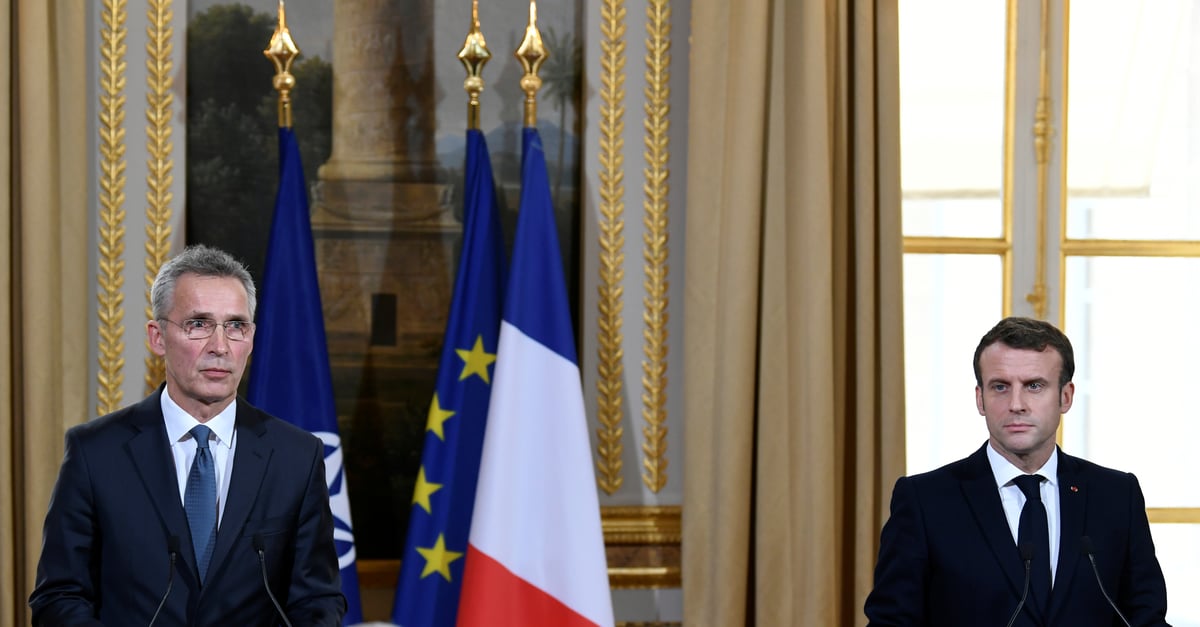 Macron et stoltenberg evoquent les risques lies a la 5g sans cibler huawei