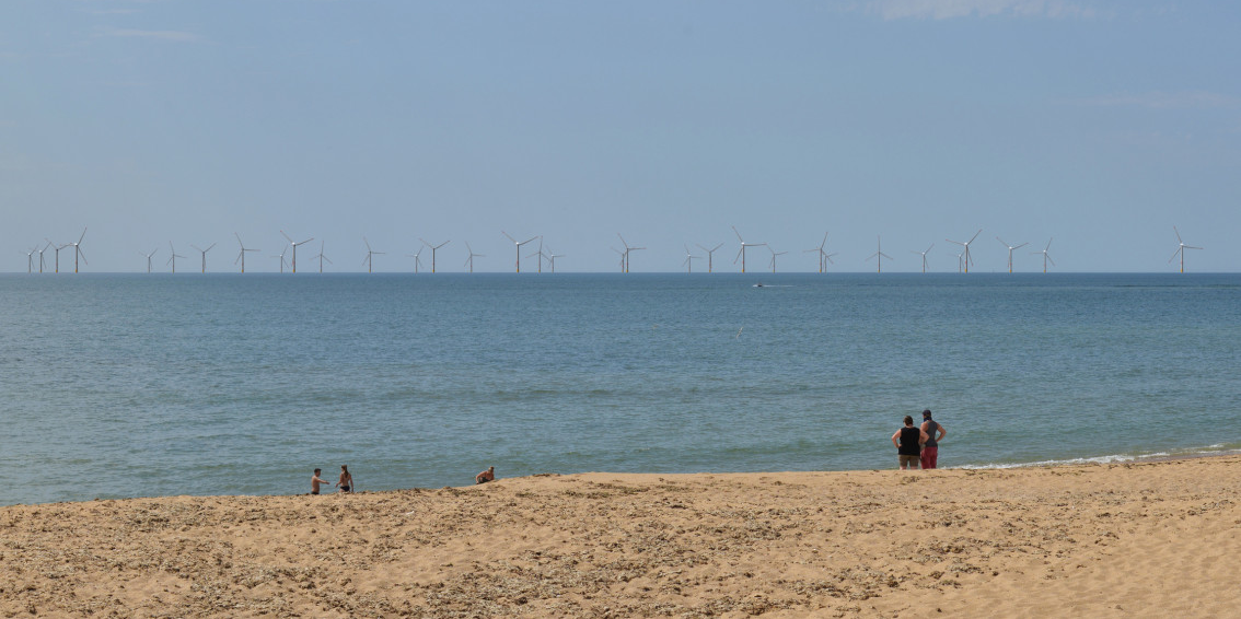 Photomontage du parc éolien offshore au large de l'île d'Oléron