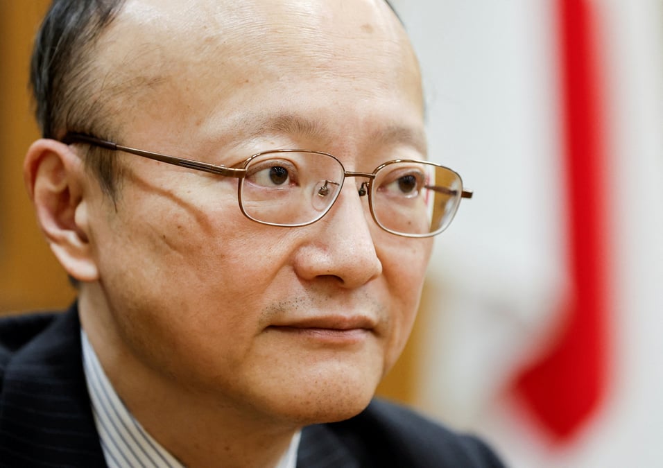 Masato kanda, diplomate japonais charge des devises, au ministere des finances a tokyo
