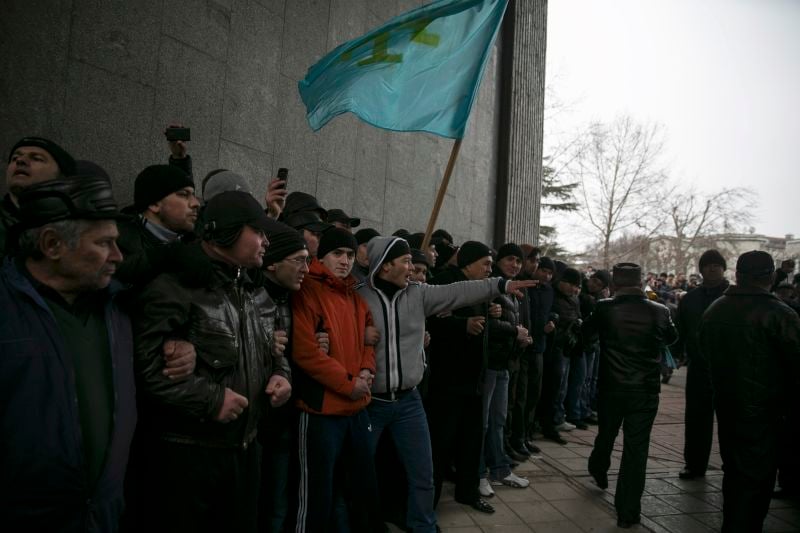 Les Tatars discrets après la mainmise de la Russie en Crimée