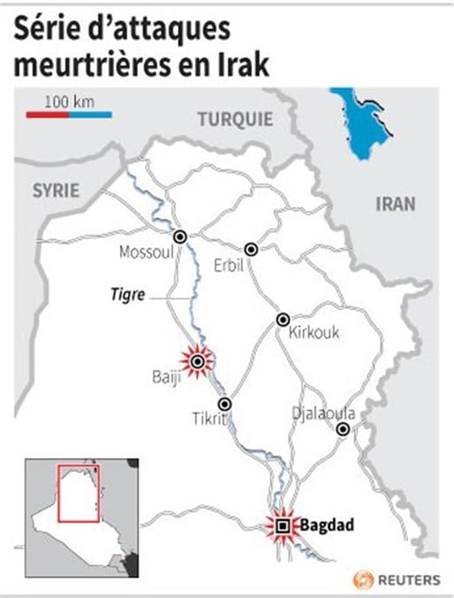 Une série d'attaques fait au moins 17 morts en Irak