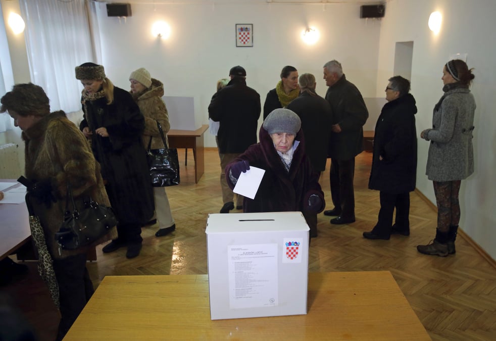 Les croates aux urnes