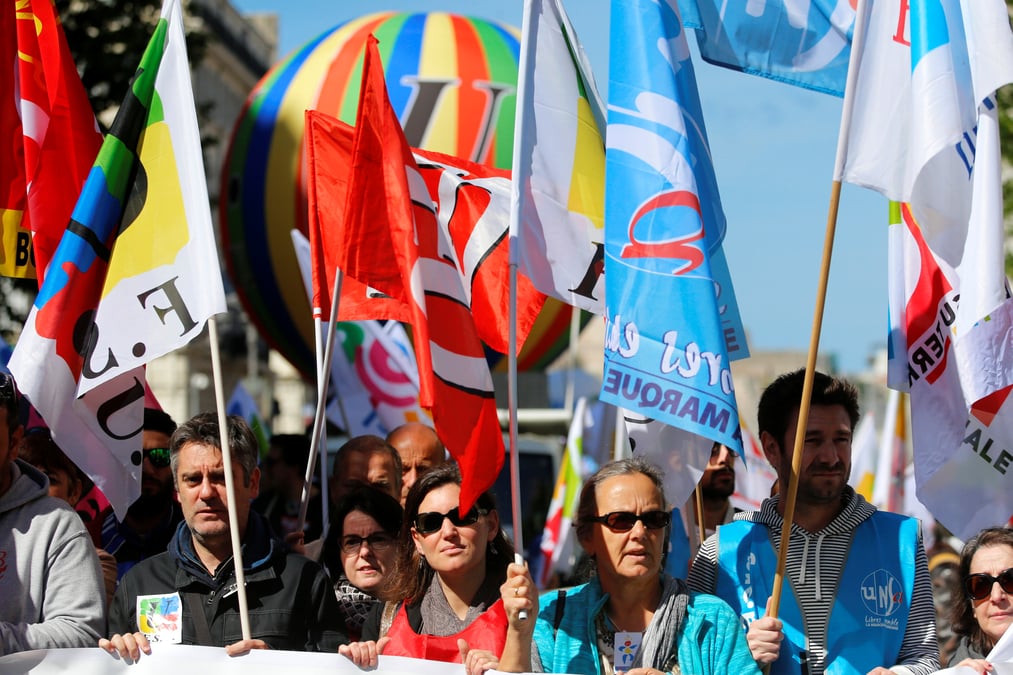 Les syndicats de fonctionnaires dans la rue contre le gouvernement