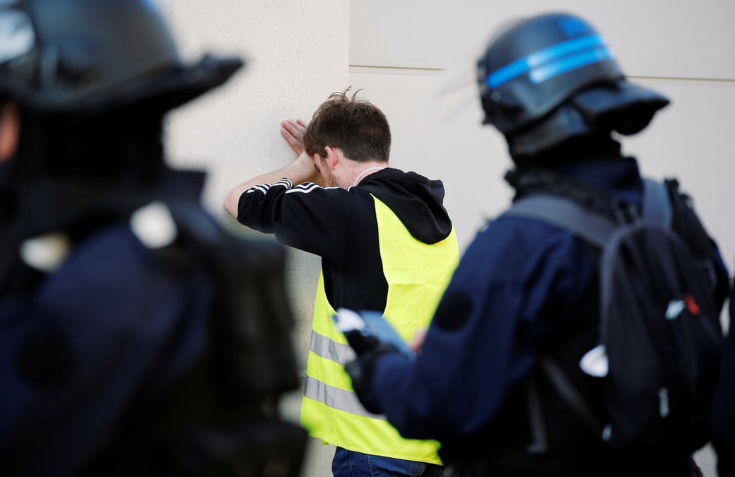 Une quarantaine de gardes a vue a toulouse pour le 22e samedi en jaune