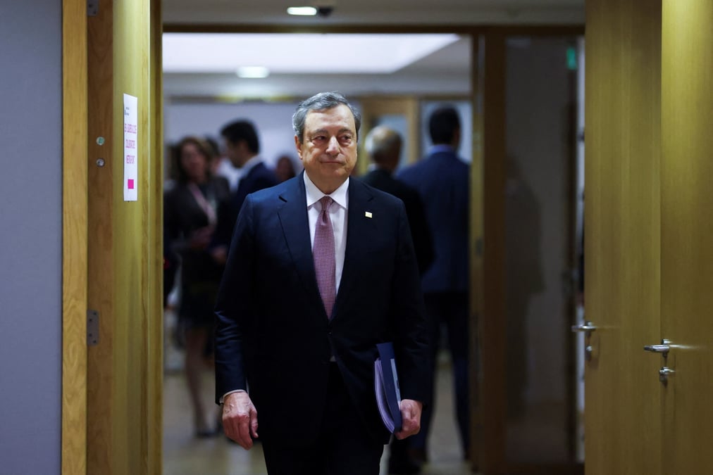 L'ukraine a besoin de garanties securitaires pour reprendre ses exportations de cereales, dit draghi