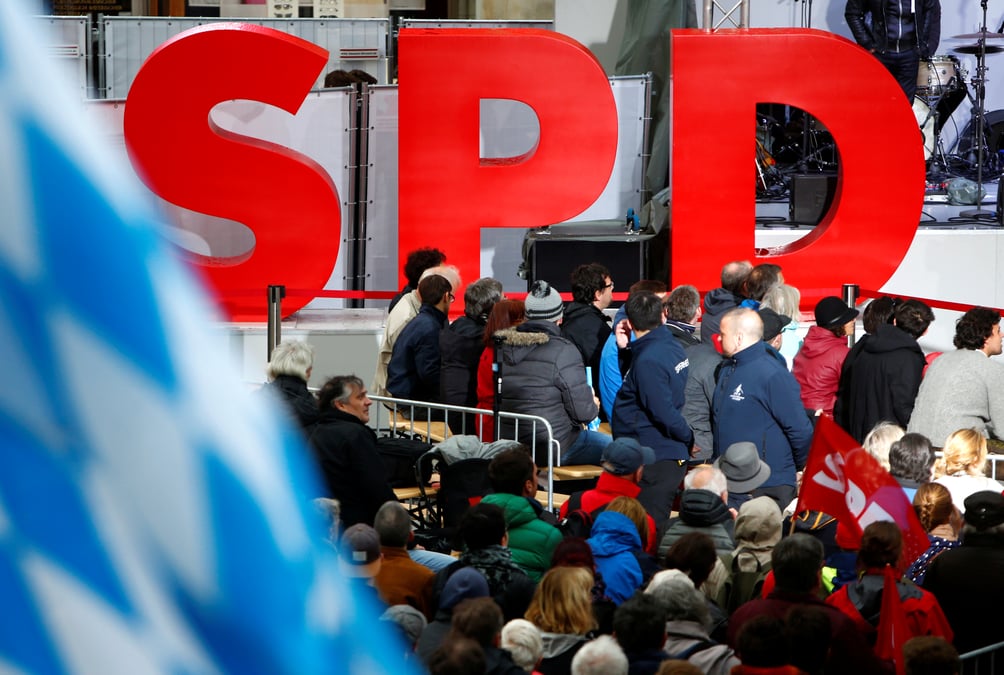 Le spd au plus bas dans les intentions de vote, a 17 points de la cdu