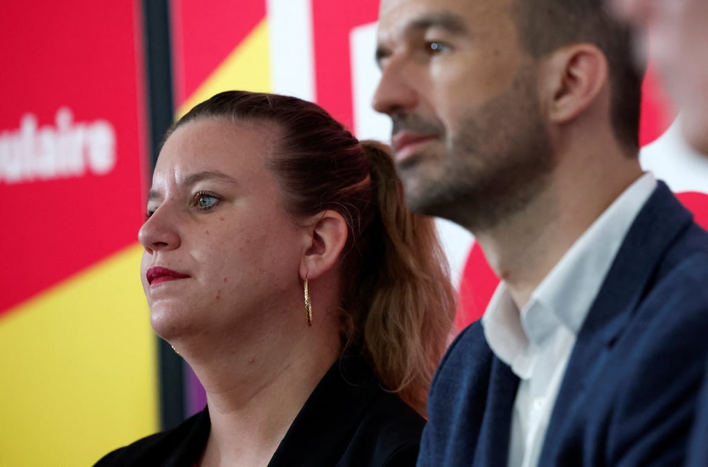 News conference of the nouveau front populaire alliance for early legislative elections