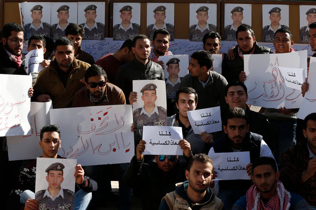 Apres l’assassinat du pilote jordanien otage de l’ei, amman execute deux djihadistes