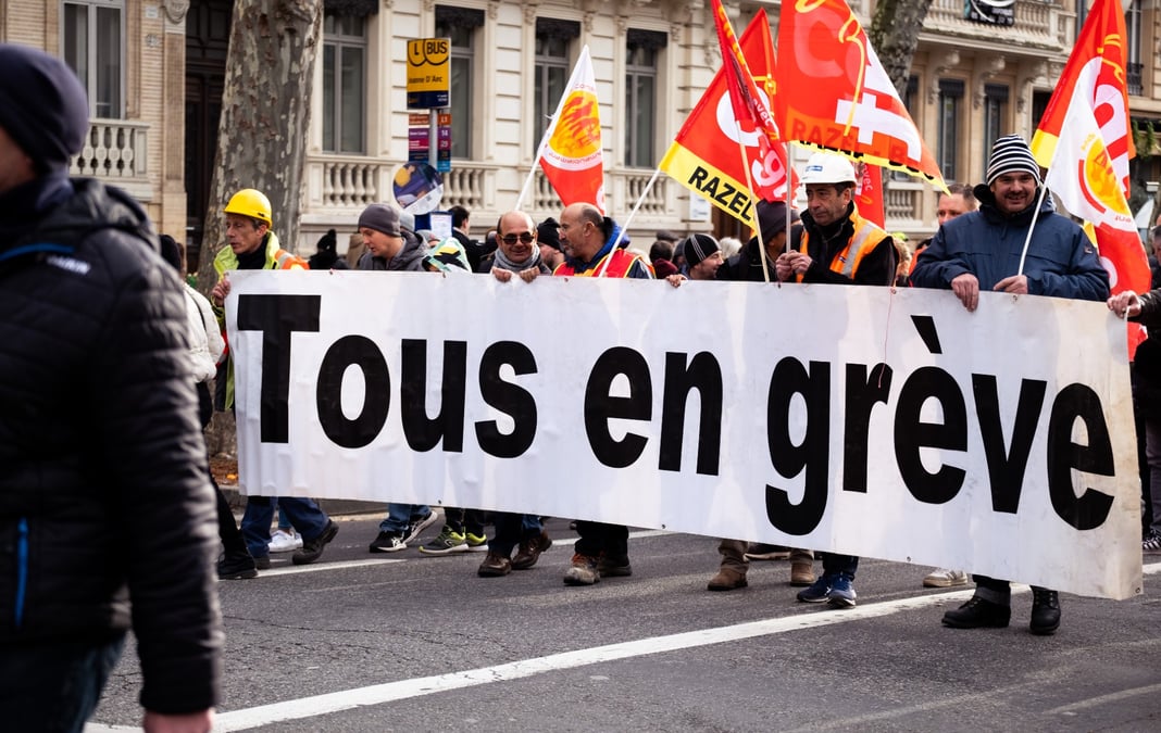grève, manifestation, Toulouse, réforme des retraites 19 janvier