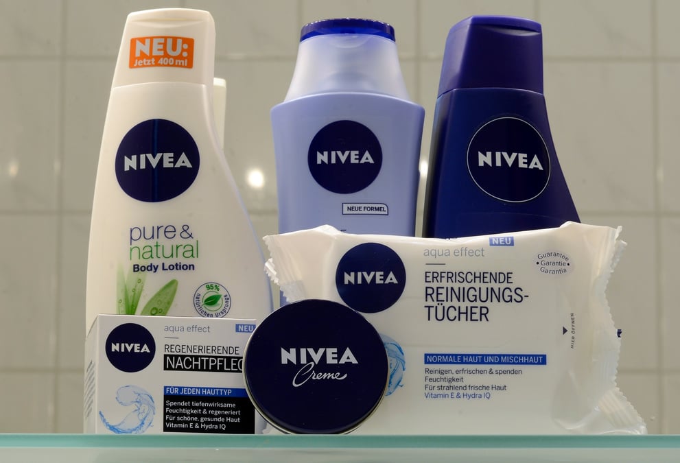 Les produits nivea de la societe allemande beiersdorf