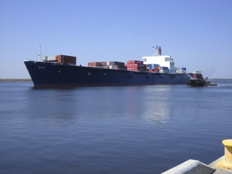 Un cargo perdu dans l'ouragan joaquin retrouve par 4500m de fond